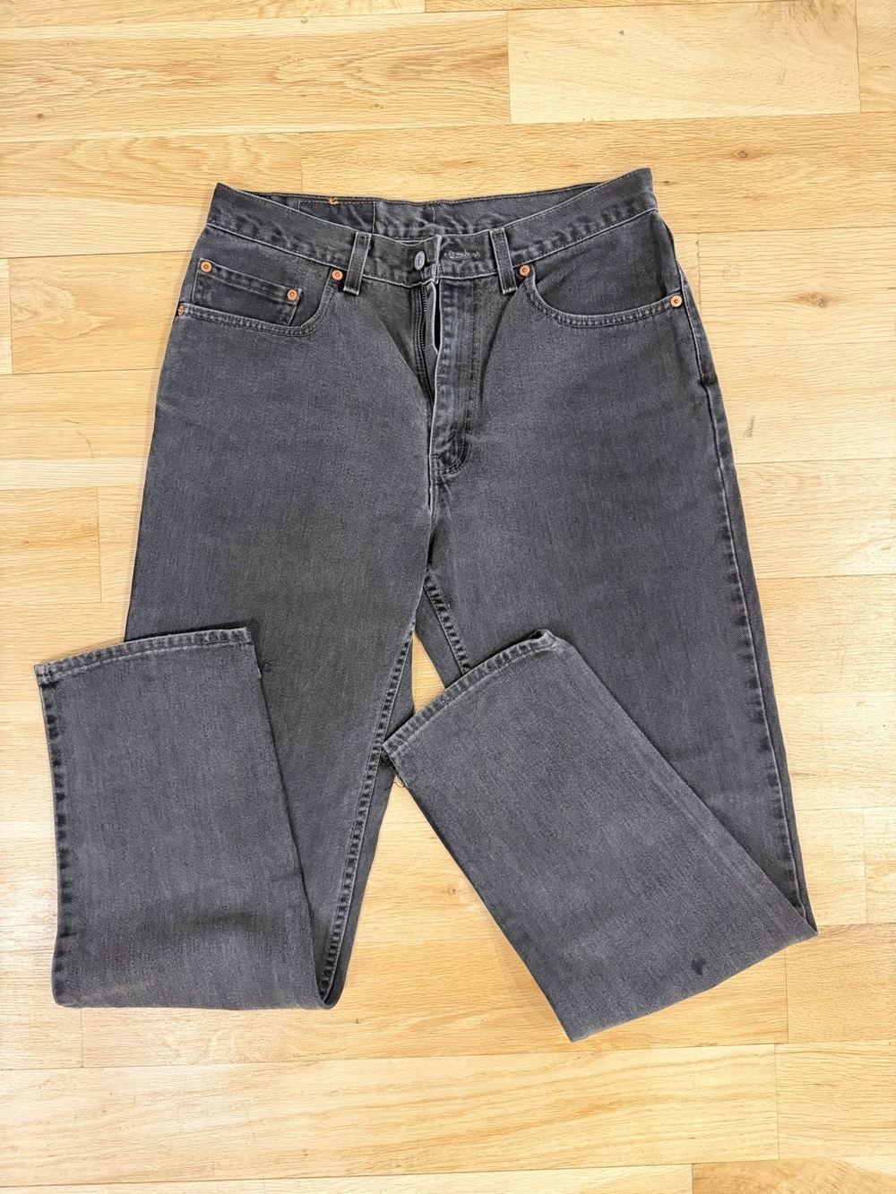 Levi’s Charcoal Gray Straight-Leg Jeans